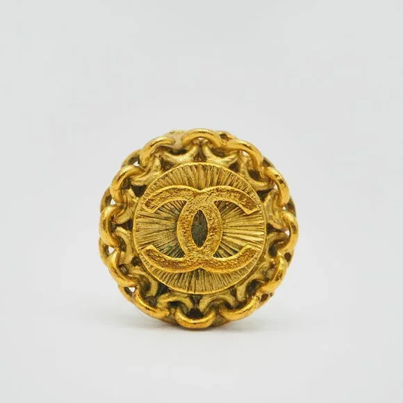 CHANEL Authentic Gold Earrings